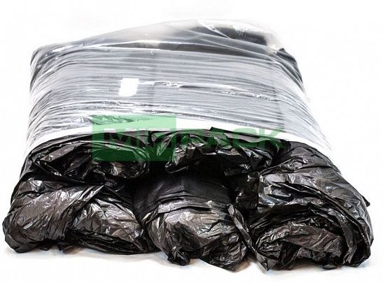 Мешки для мусора 90л, 45 мкм пачках, 500 шт, черный, обезличенные - Вид 4